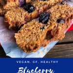 vegan blueberry banana bread