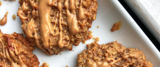 4 Ingredient Breakfast Cookies on a white plate