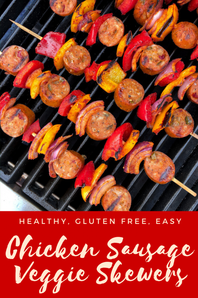 Chicken Sausage Skewers {gf, easy}