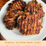 Healthy Chicken Burgers {Simple, Gluten Free}