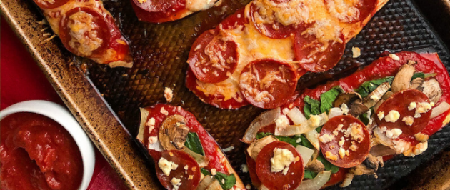 Eggplant Pizzas {gluten free, low carb, healthy}
