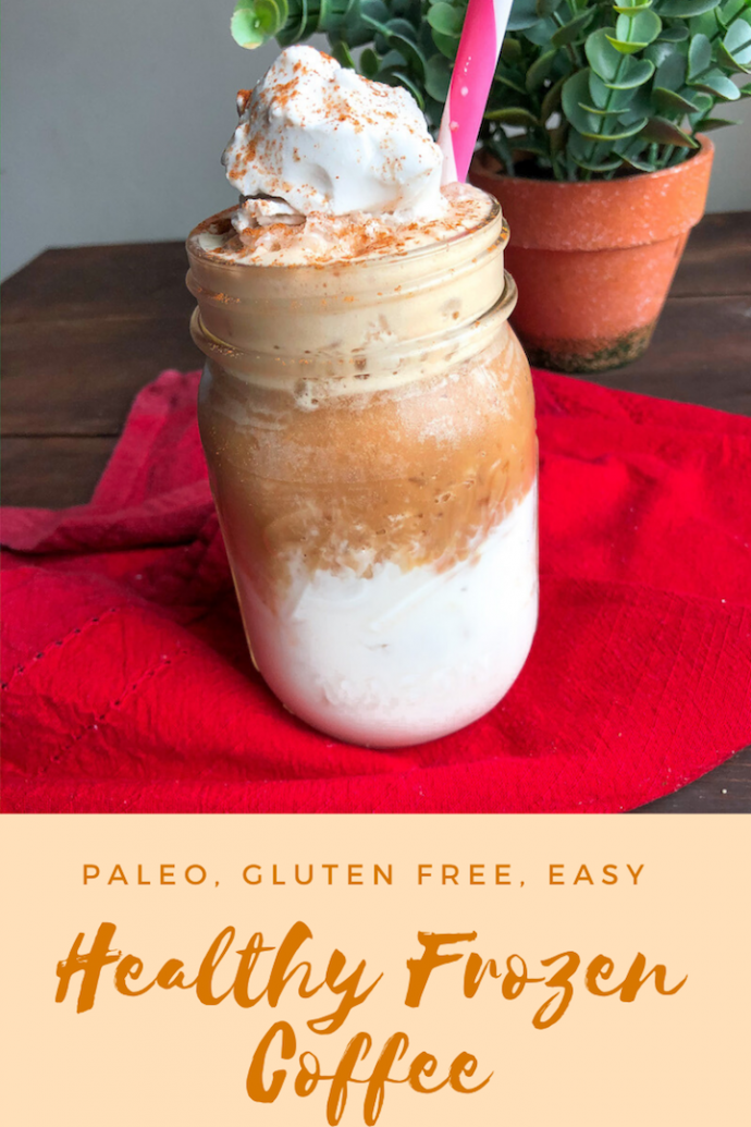 Healthy Frozen Coffee {paleo, gluten free, protein packed}