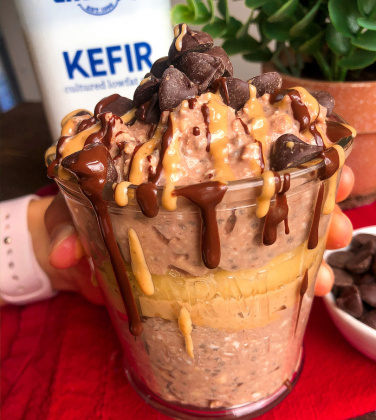 PB Cup Overnight Oats