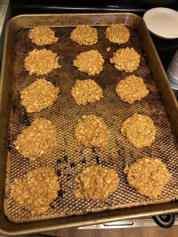 4 Ingredient Breakfast Cookies on a white plate