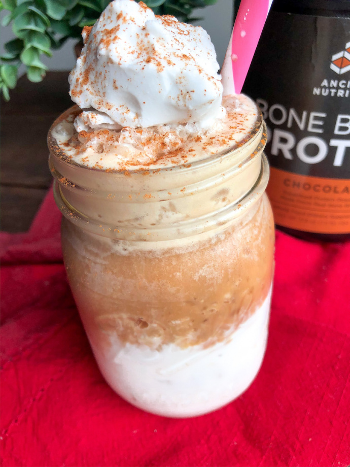 Healthy Frozen Coffee {paleo, gluten free, protein packed}