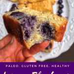 Lemon Blueberry Bread {paleo, gf, healthy}
