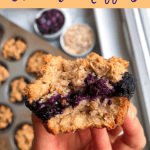 Blueberry Crumble Muffins {vegan, gluten free, healthy}