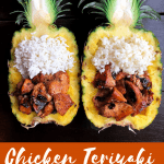 Chicken Teriyaki Pineapple Boats {paleo, gf, healthy}