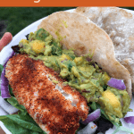 Fish Tacos with Mango Guacamole {paleo, gluten free}