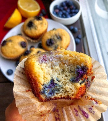 Lemon Blueberry Muffins | Paleo, Gluten Free