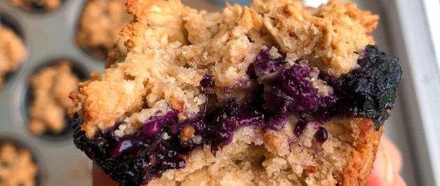 Blueberry Crumble Muffins {vegan, gluten free, healthy}