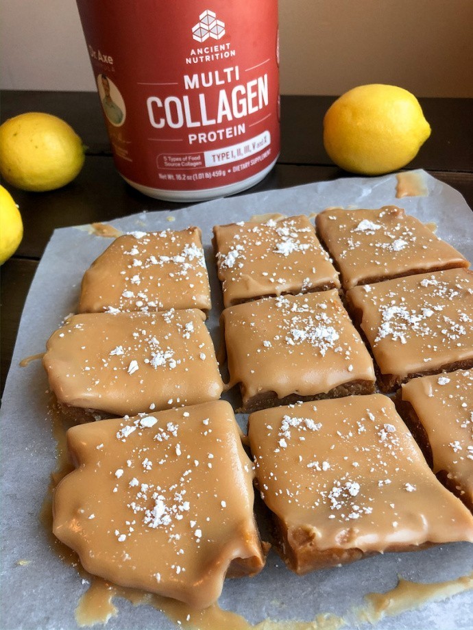 No Bake Lemon Cookie Bars {paleo, gluten free}