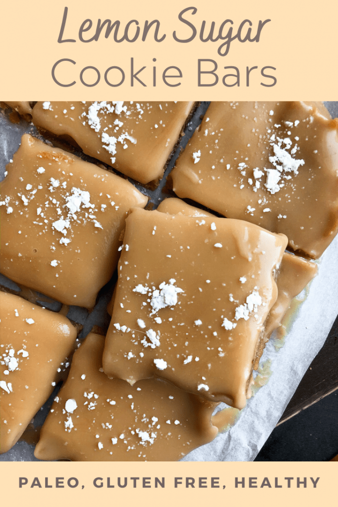 No Bake Lemon Cookie Bars {paleo, gluten free}