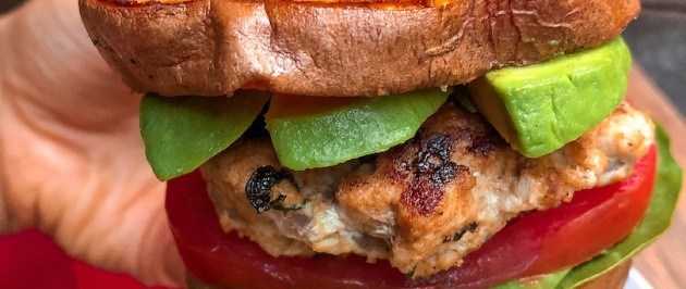Chicken Fajita Burgers (paleo, gluten free, whole30)
