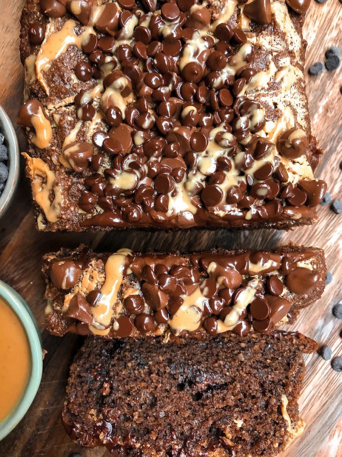 Peanut Butter Chocolate Bread (Gluten Free)