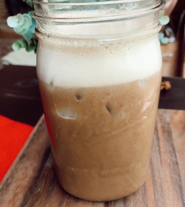 Pumpkin Spice Iced Latte (paleo, gluten free, healthy)