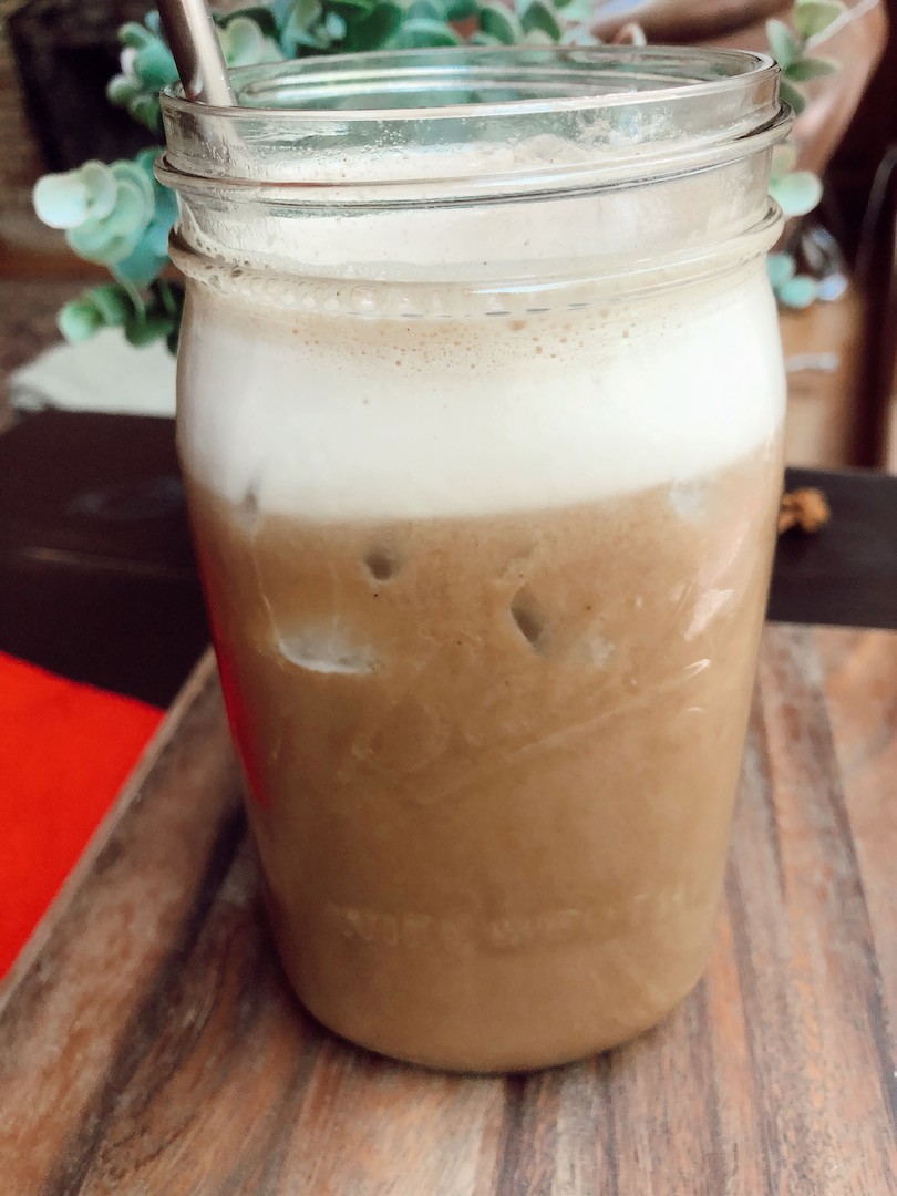 Pumpkin Spice Iced Latte (paleo, gluten free, healthy)