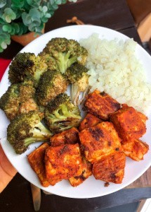 Vegan Buffalo Tofu (gluten free, healthy, easy)
