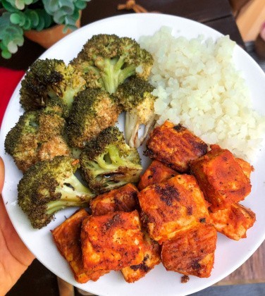 Vegan Buffalo Tofu (gluten free, healthy, easy)