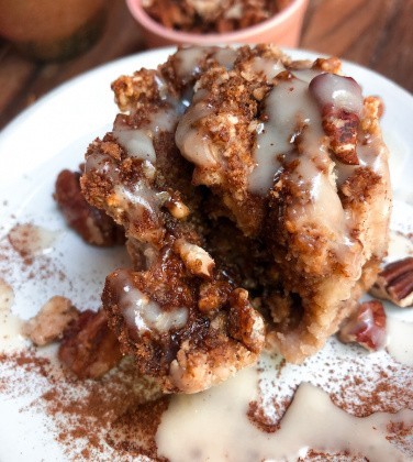 Maple Pecan Cinnamon Rolls (Vegan, Gluten Free, Healthy)