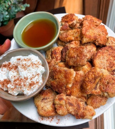 French Toast Bites (healthy, dairy free)