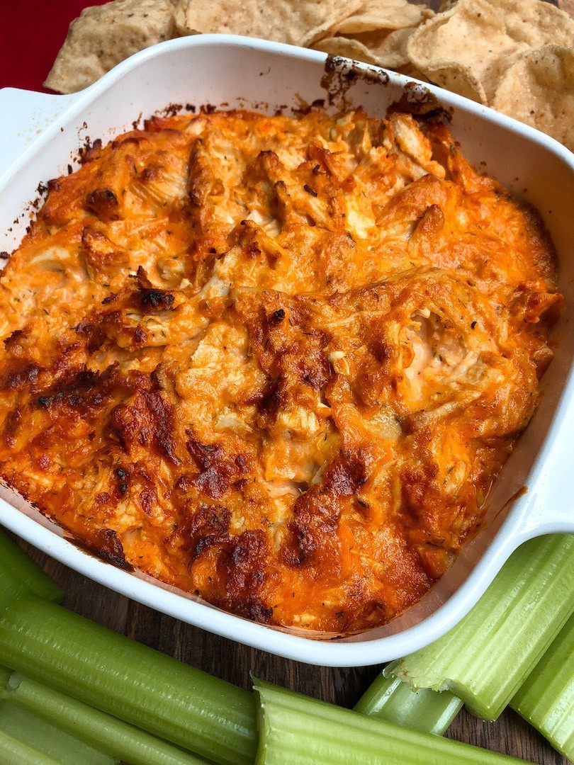 Paleo and Dairy Free Buffalo Chicken Dip - Choosing Balance