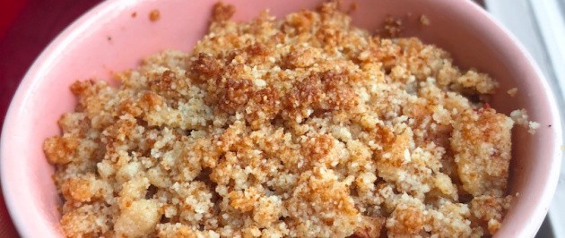 Single Serving Apple Crisp (vegan, paleo, gluten free)