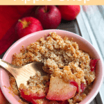 Single Serving Apple Crisp (vegan, paleo, gluten free)