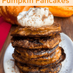 4 Ingredient Pumpkin Pancakes (paleo, gluten free, healthy)