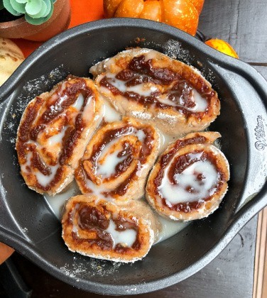 Pumpkin Cinnamon Rolls (vegan and gluten free)