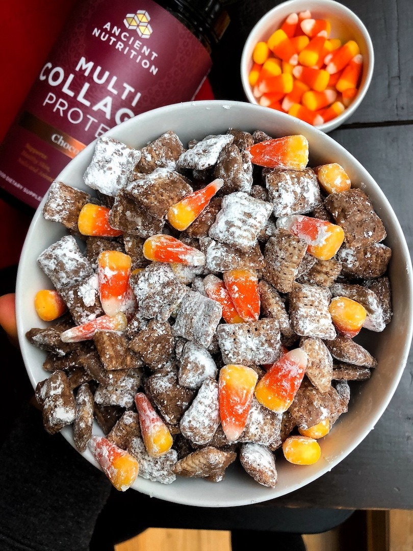 Halloween Puppy Chow (easy and protein packed)