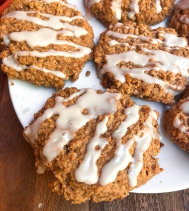 Pumpkin Oatmeal Cookies (vegan, gluten free, healthy)