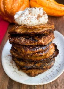 4 Ingredient Pumpkinn Pancakes (paleo, gluten free, healthy)