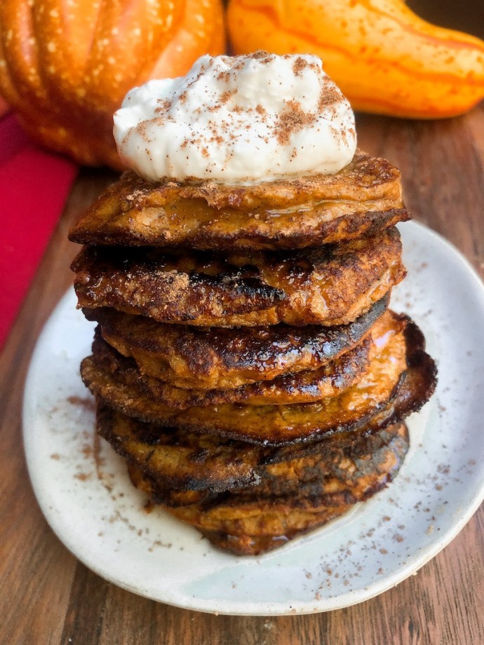 4 Ingredient Pumpkinn Pancakes (paleo, gluten free, healthy)