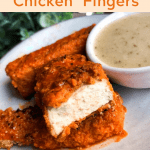 Tofu "chicken" fingers (gluten free, vegan, healthy)