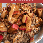 Stovetop Cinnamon Apple Oatmeal (gluten free, vegan)