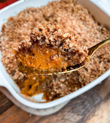 Sweet Potato Casserole (vegan, gluten free, paleo)