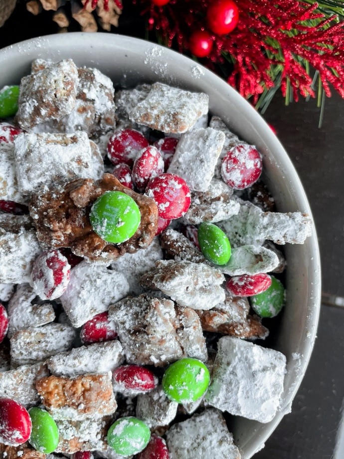 Christmas Puppy Chow (gluten free)