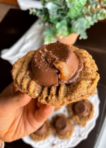 Salted Caramel Cup Cookies (paleo, gluten free)