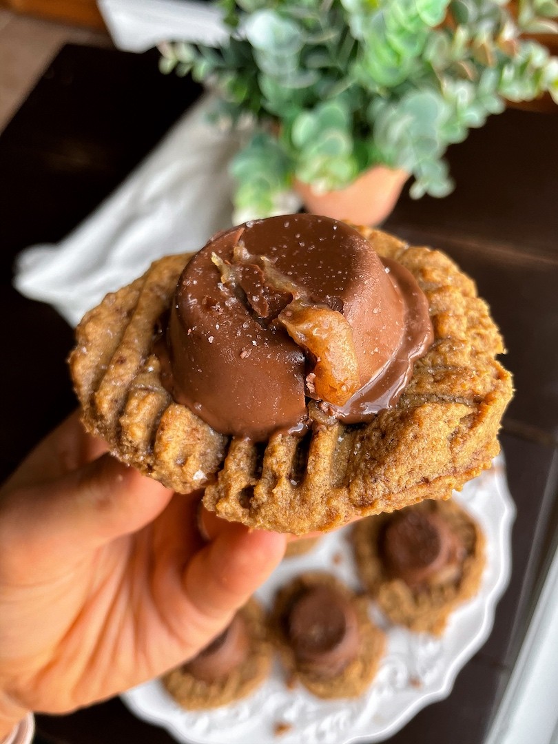 Salted Caramel Cup Cookies (paleo, gluten free)