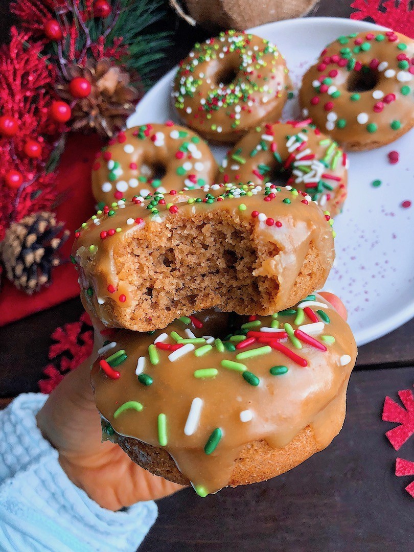 Gingerbread Donuts (paleo, gluten free)