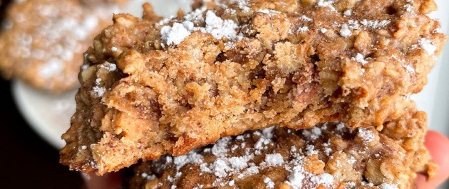 Gingerbread Oatmeal Cookies (healthy, gluten free)