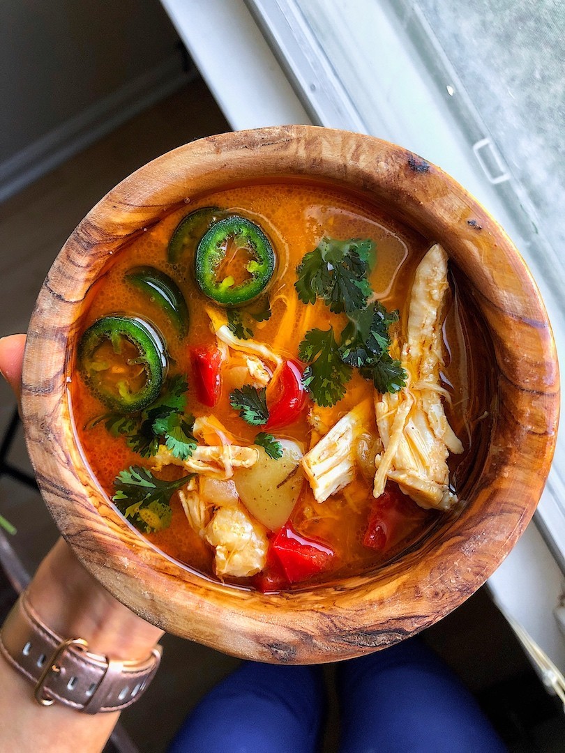 Buffalo Chicken Soup (paleo, gluten free, whole30 options)