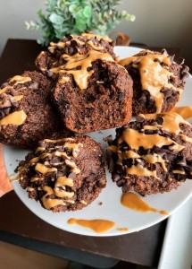 Peanut Butter Chocolate Muffins (Gluten Free)