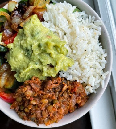 Vegan Lentil Taco Bowls (gluten free, plant based)