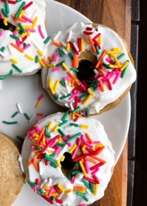 Oat Flour Vanilla Baked Donuts (gluten free)