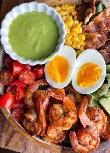 Shrimp Cobb Salad (healthy, simple)