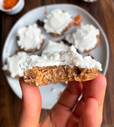 No Bake Carrot Cake Cookies (vegan, gluten free)