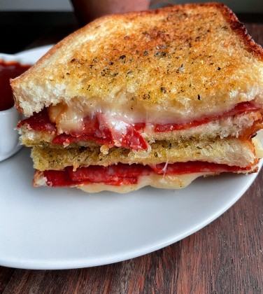 Air Fryer Pizza Grilled Cheese