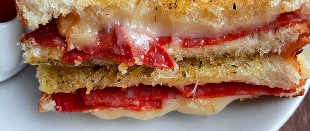 Air Fryer Pizza Grilled Cheese